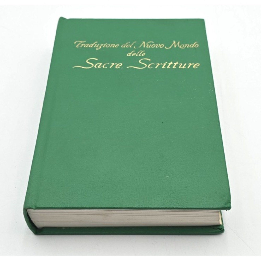 1987 New World Translation Holy Bible Italian Watchtower Green Hardcover